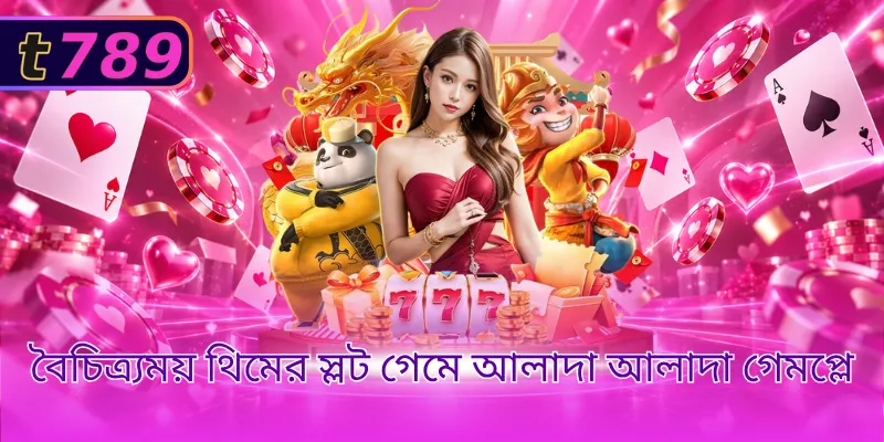 বৈচিত্র্যময় থিমের স্লট গেমে আলাদা আলাদা গেমপ্লে